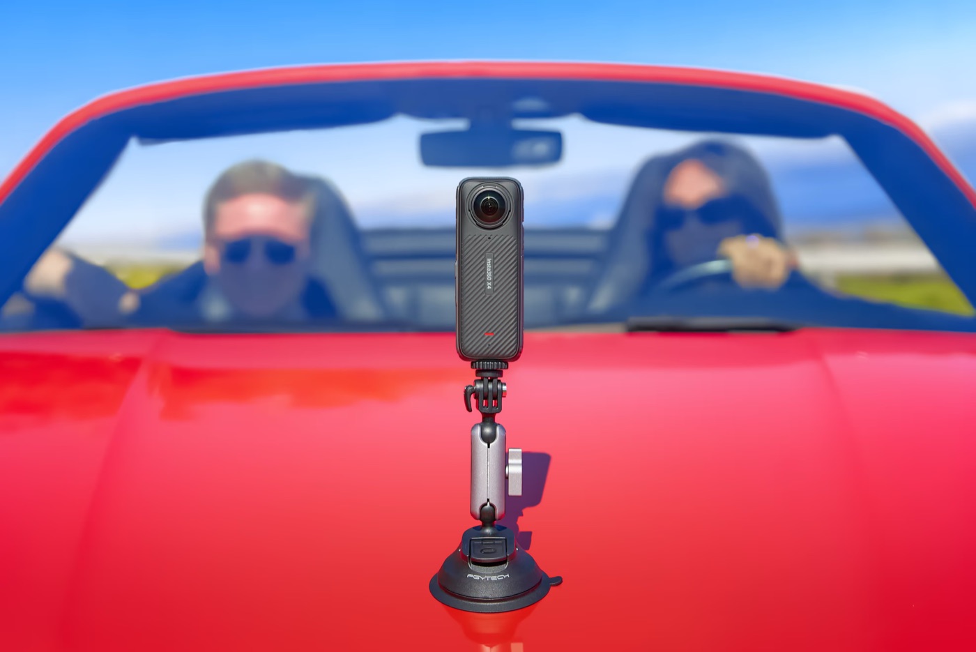 A 360 camera mounted for capture during an activation
